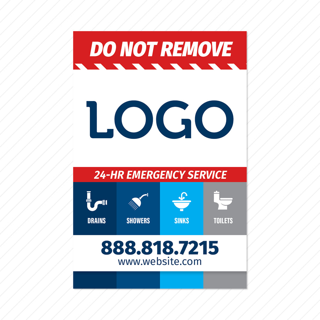 plumbing service sticker design