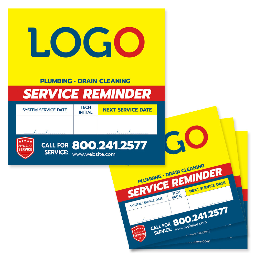 plumbing equipment sticker