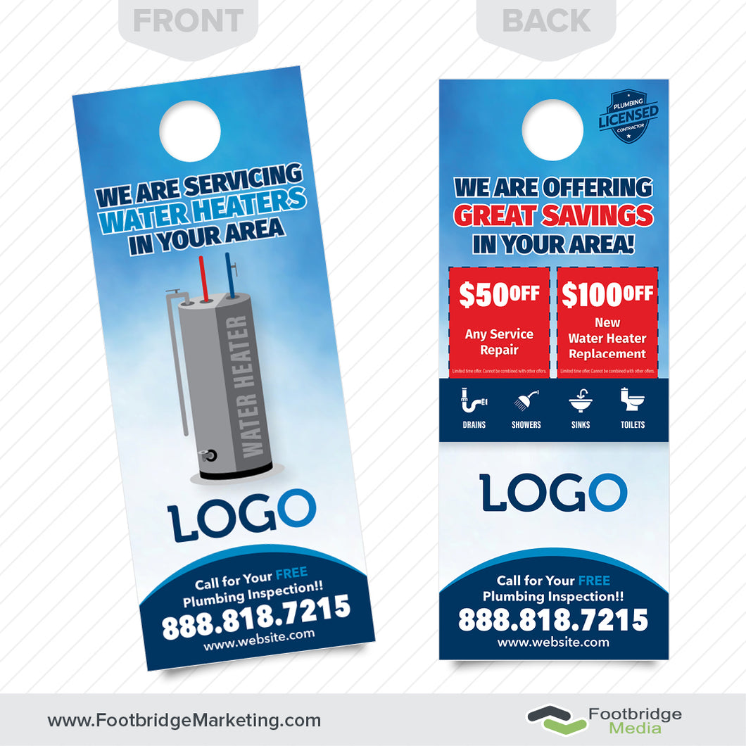 water heater door hanger for plumbers