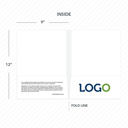 presentation folder for roofers