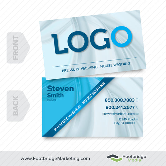 pressure washing business card design