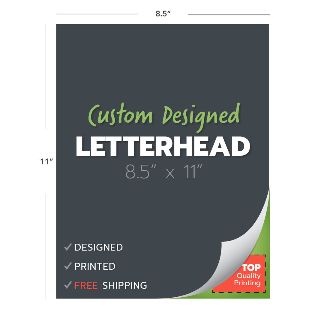 custom design print letterhead