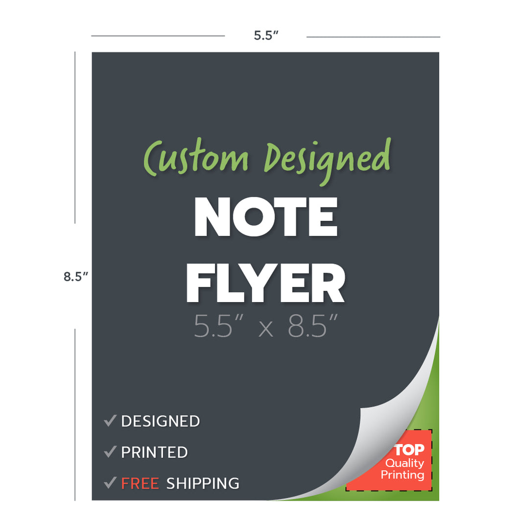 custom note flyer