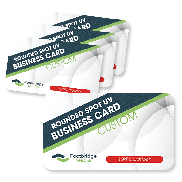 rounded corner spot uv business card printing