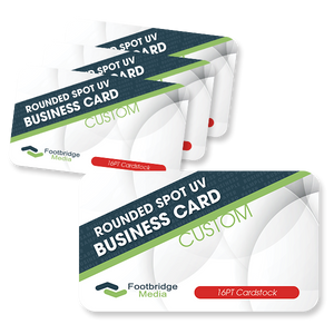 rounded corner spot uv business card printing