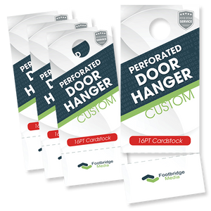 perforated door hanger printing