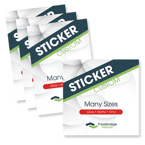 custom matte sticker design printing