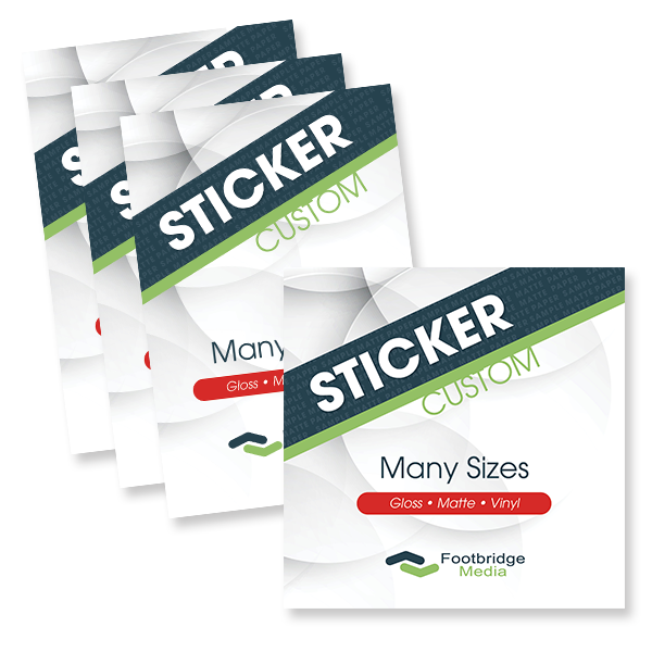 custom matte sticker design printing