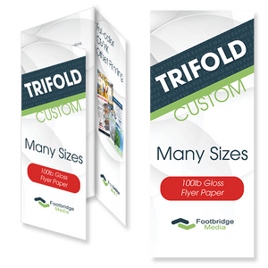 trifold custom brochure design print