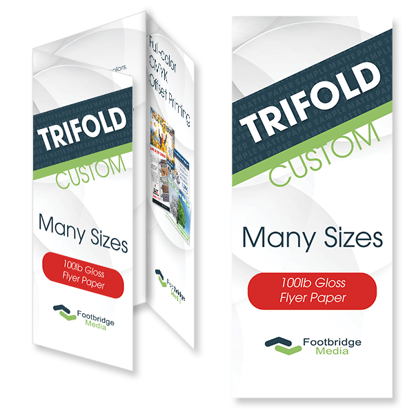 trifold custom brochure design print