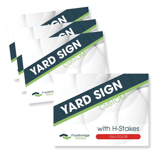 full color custom yard sign printing