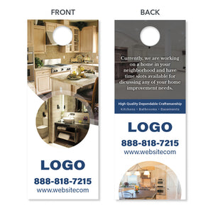 kitchen remodeling contractor door hanger design