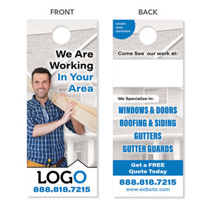 neighborhood remodeling contractor door hanger