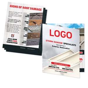 Residential roofing booklet design