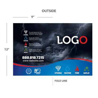 restoration contractor folder design