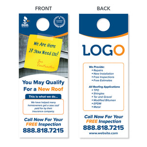 roof replacement door hangers