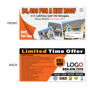 new roof eddm postcard