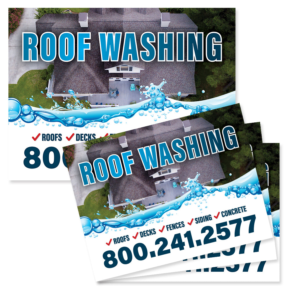 roof washing yard sign design