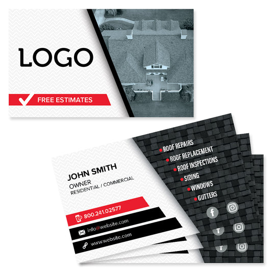 roofer business card design