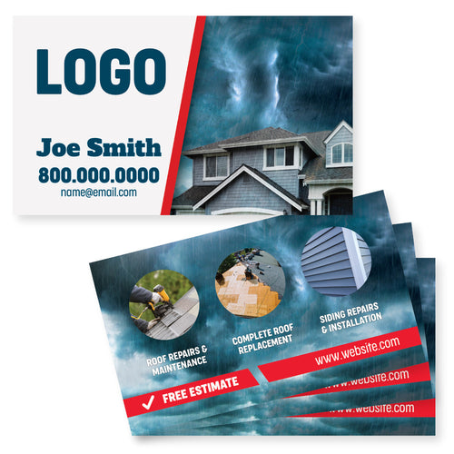 roofer storm business card