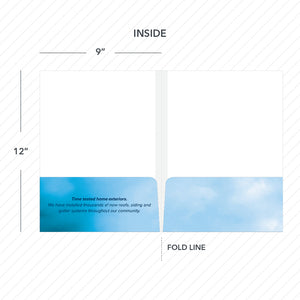 roofing presentation folder design