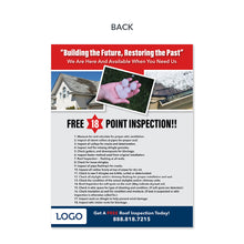 Load image into Gallery viewer, hail damage roofers flyer
