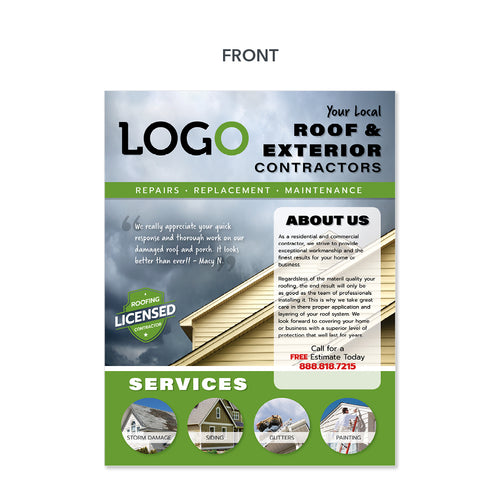 roofing contractor flyer