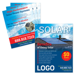solar power benefits flyer printing