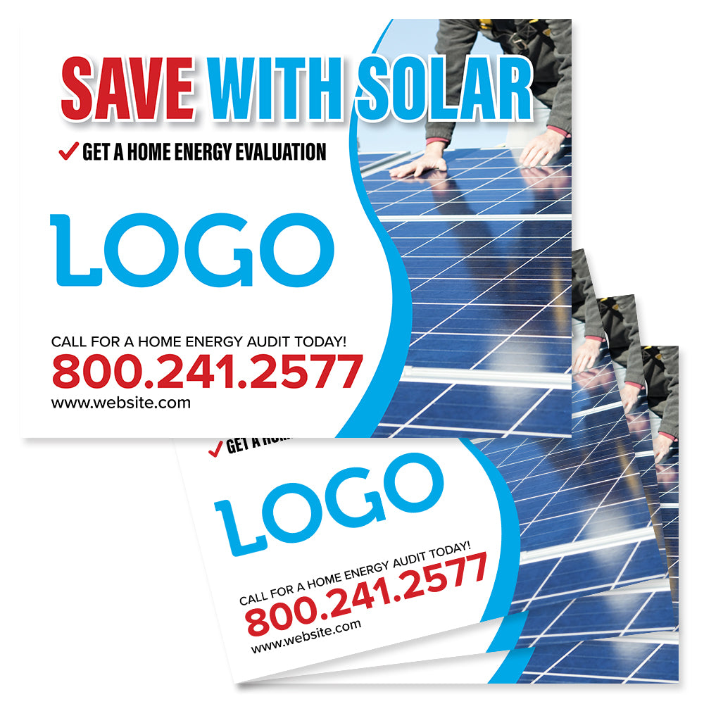 solar power yard sign