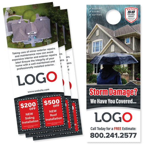 storm damage roofing door hanger