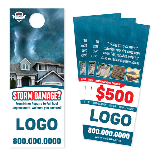 storm damage door hanger