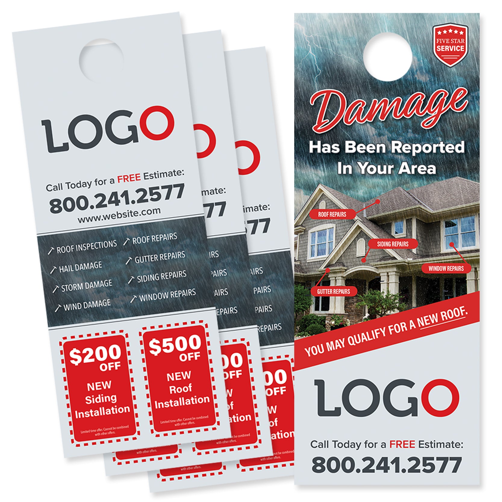 storm damage door hanger design