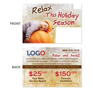 thanksgiving hvac postcard