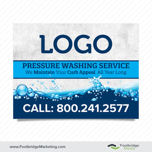 pressure washing yard sign design